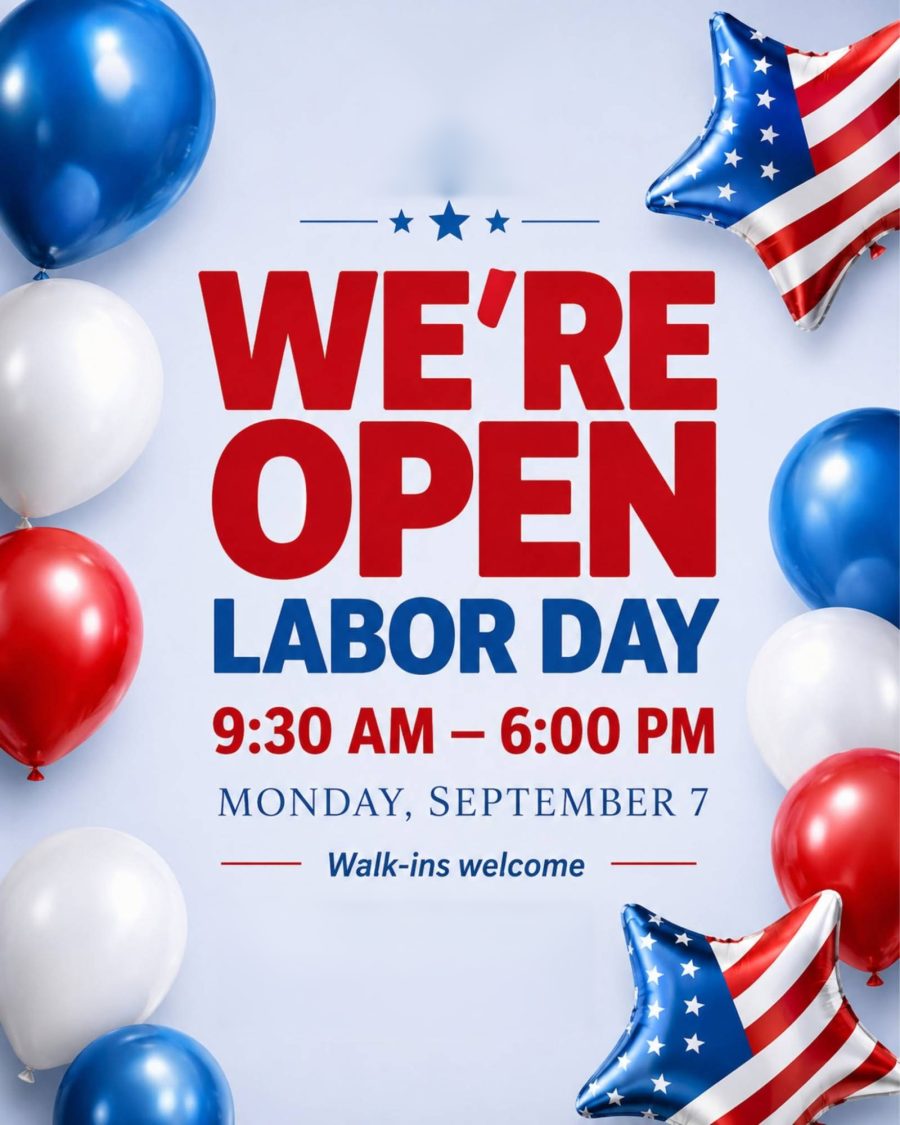 Poster mở cửa Labor Day
